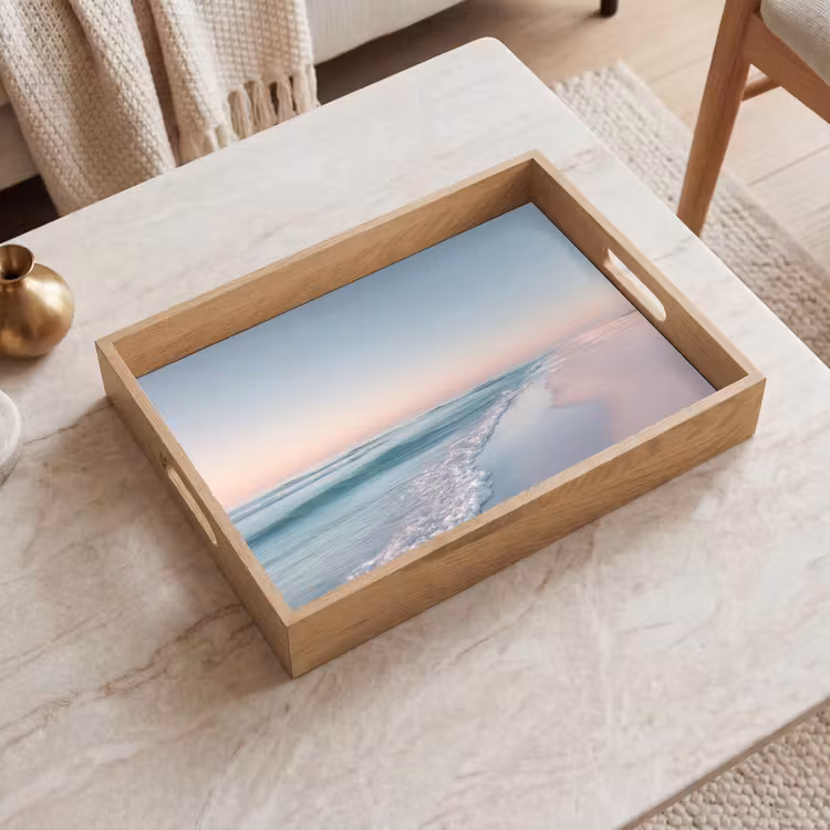 Dienblad - Kustlijn - Pastel - water — 2