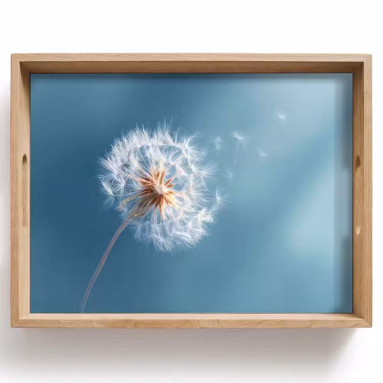 Dienblad - Paardenbloem - Wind - Blauw — 1