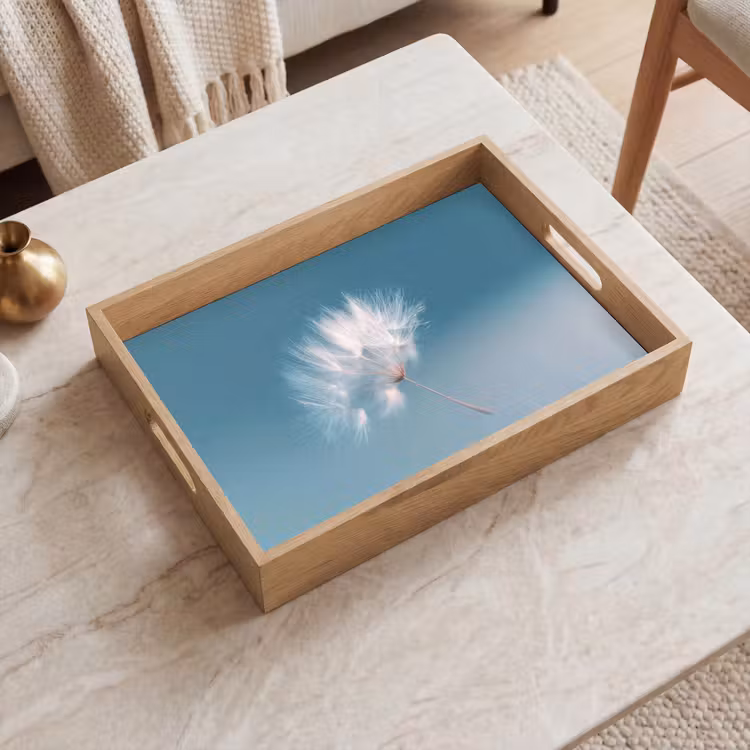 Dienblad - Paardenbloempluisje - Blauw - Lucht — 2