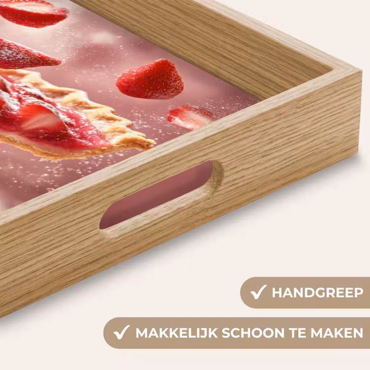 Dienblad - Aardbei - Taart- Eten - Roze — 5