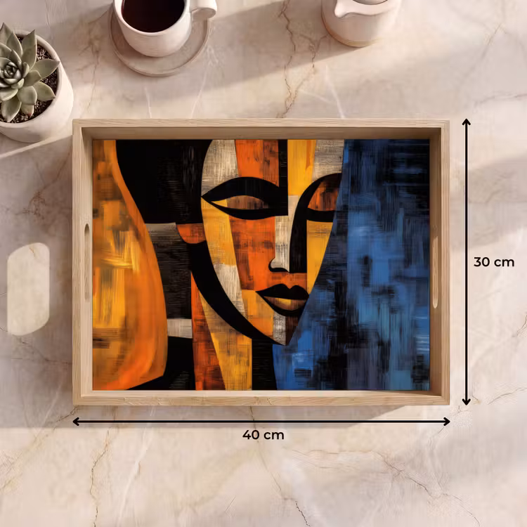Dienblad - Abstract - Portret - Kleurvakken — 9