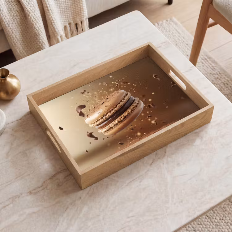 Dienblad - Chocolade - Macarons - Eten - Snoep — 2