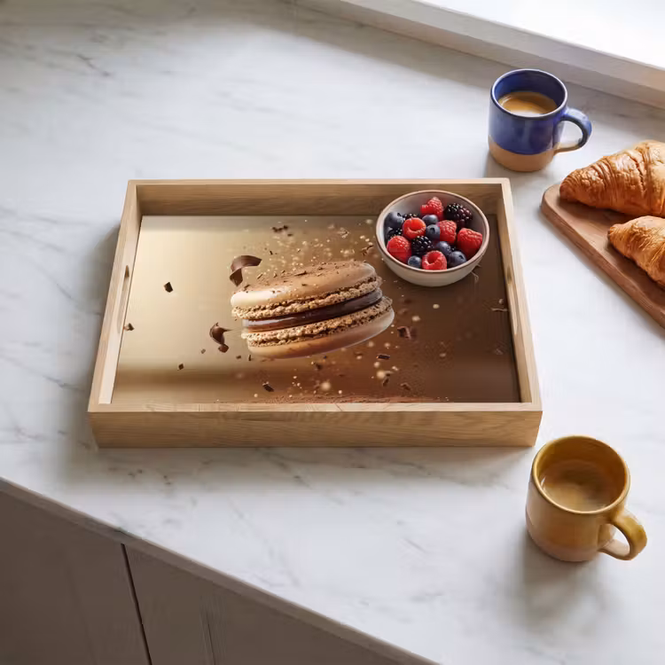 Dienblad - Chocolade - Macarons - Eten - Snoep — 4