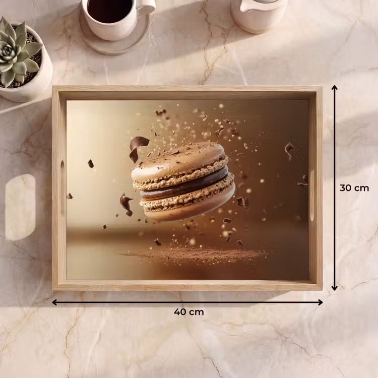Dienblad - Chocolade - Macarons - Eten - Snoep — 9