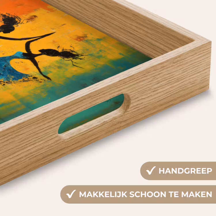 Dienblad - Dansen - Vrouwen - Verfstructuur — 5