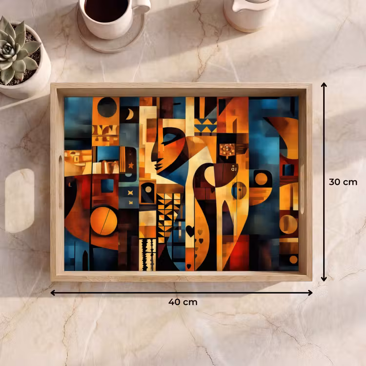 Dienblad - Figuren - Abstract - Symbolen — 9