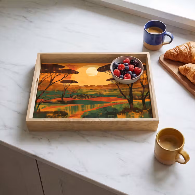 Dienblad - Landschap - Afrikaans - Zon — 4