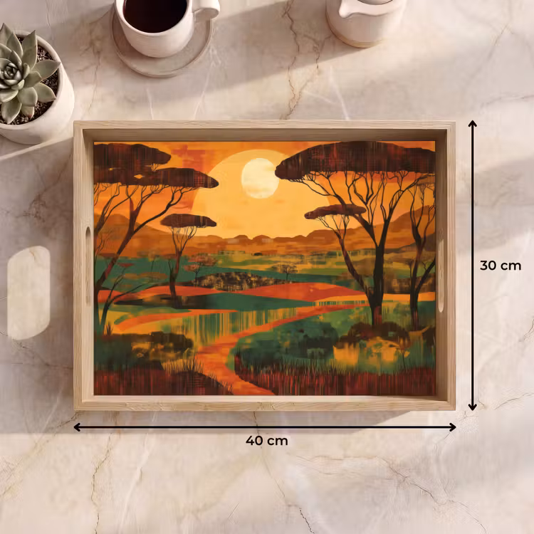Dienblad - Landschap - Afrikaans - Zon — 9