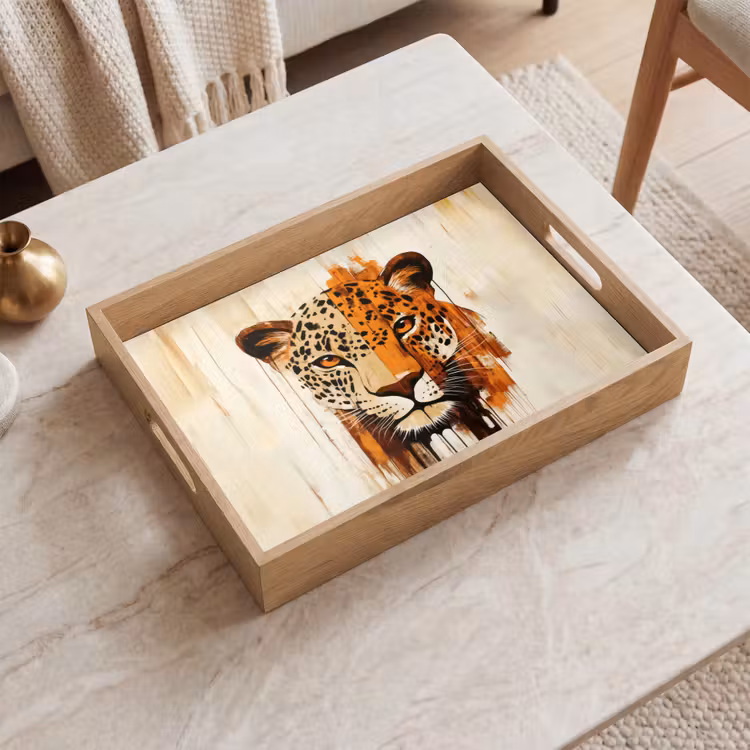 Dienblad - Luipaard - Symmetrisch - Strepen — 2