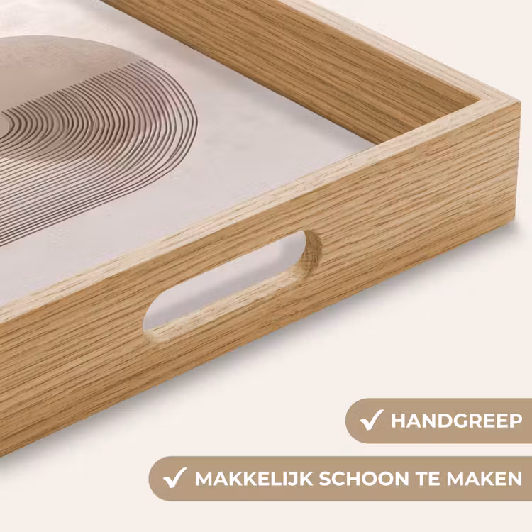 Dienblad - Minimalistisch - Cirkel - Lichtgrijs — 5