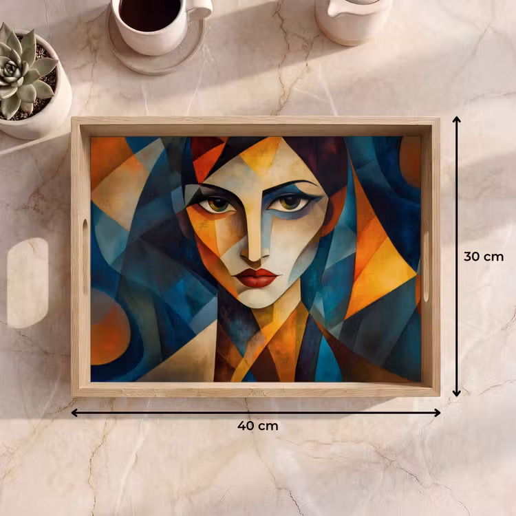 Dienblad - Portret - Abstract - Vormen — 9