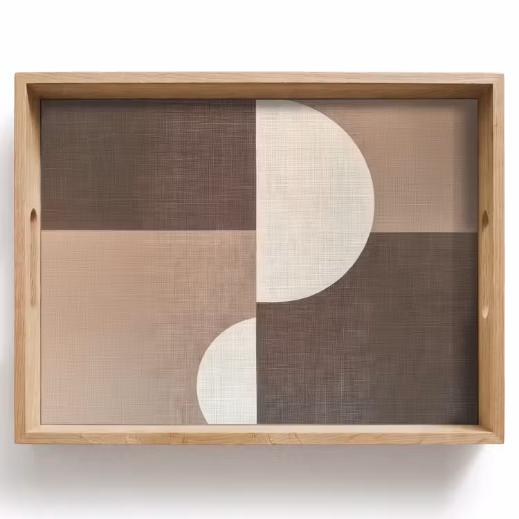 Dienblad - Raster - Halve cirkels - Contrast — 1