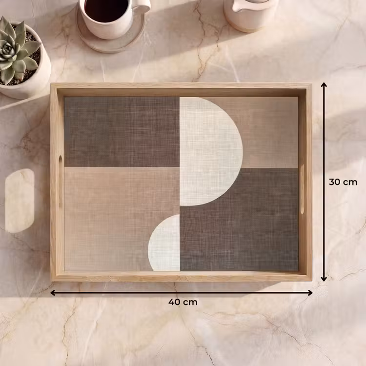 Dienblad - Raster - Halve cirkels - Contrast — 9