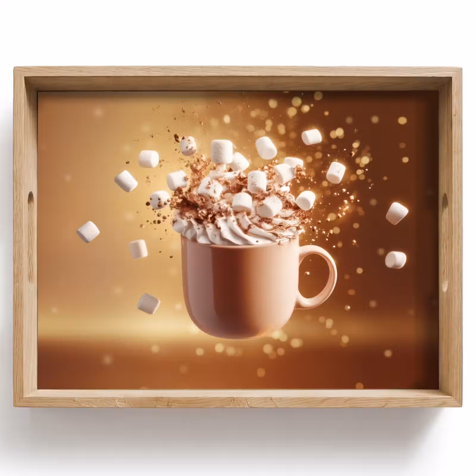 Dienblad - Chocomelk - Drinken - Warm - Bruin — 1