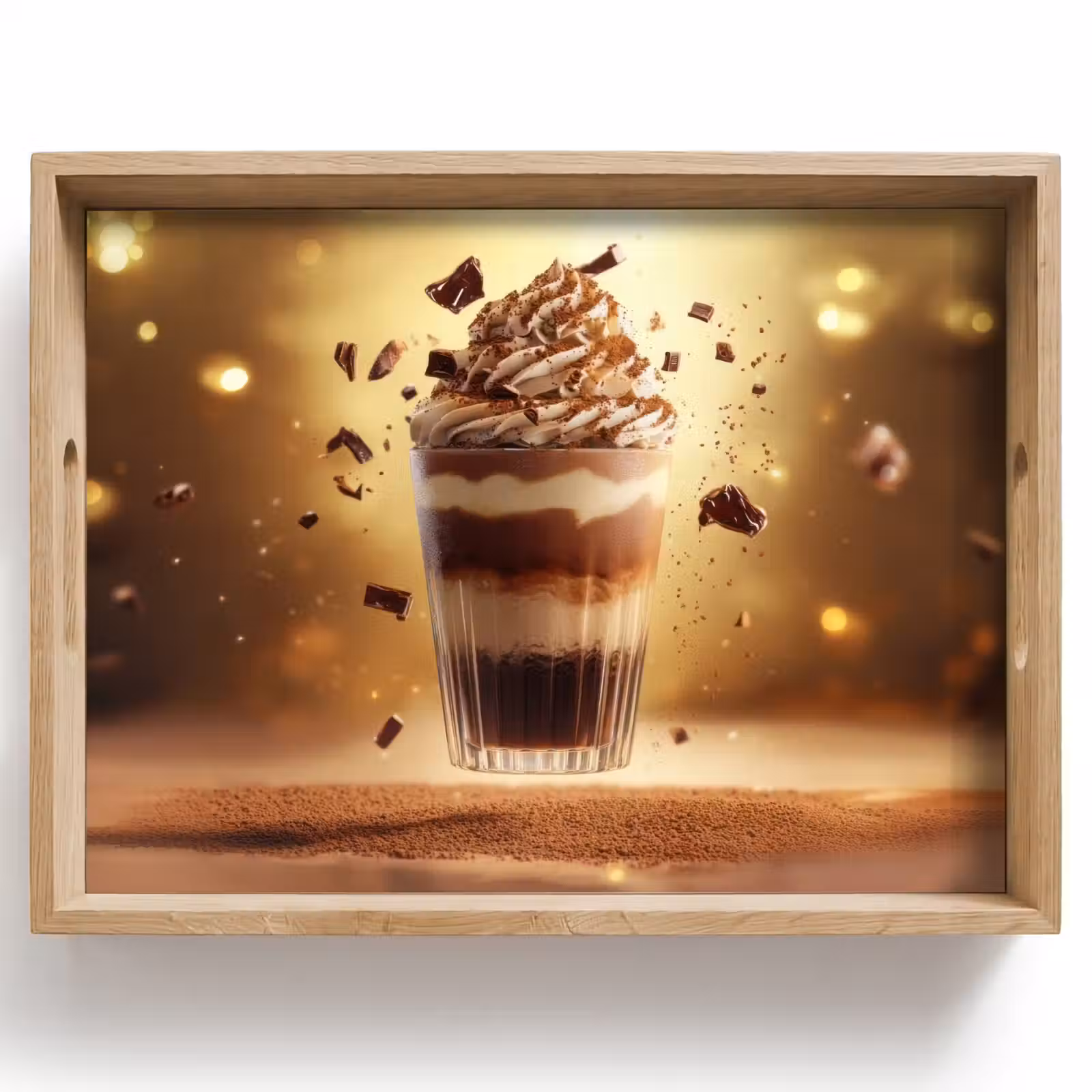 Dienblad - Dessert - Chocolade - Zoet - Eten — 1