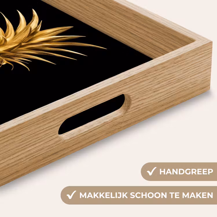 Dienblad - Ananas - Zwart - Goud - Luxe — 5
