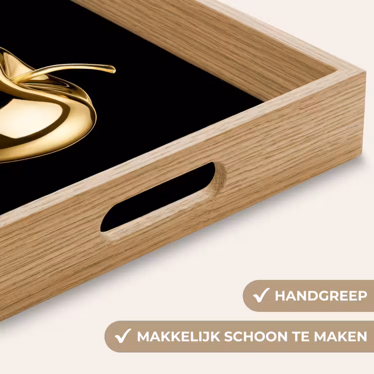 Dienblad - Appel - Goud - Chrome - Zwart — 5