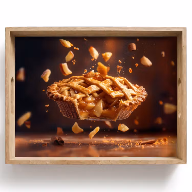 Dienblad - Appel - Taart - Warm - Eten — 1