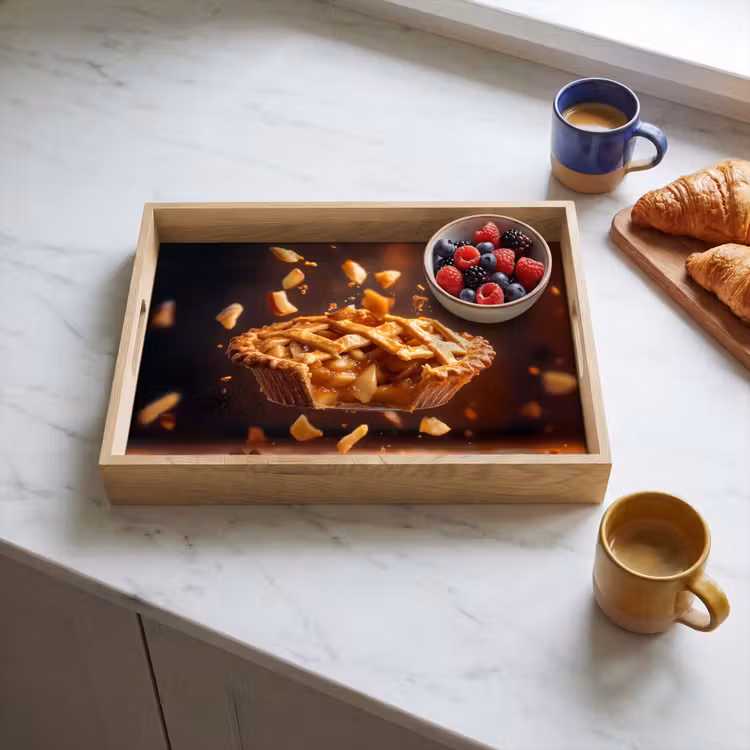 Dienblad - Appel - Taart - Warm - Eten — 4