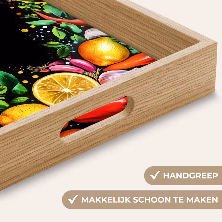 Dienblad - Citroenen - Peper - Kruiden - Graffiti - Verf - Abstract — 5