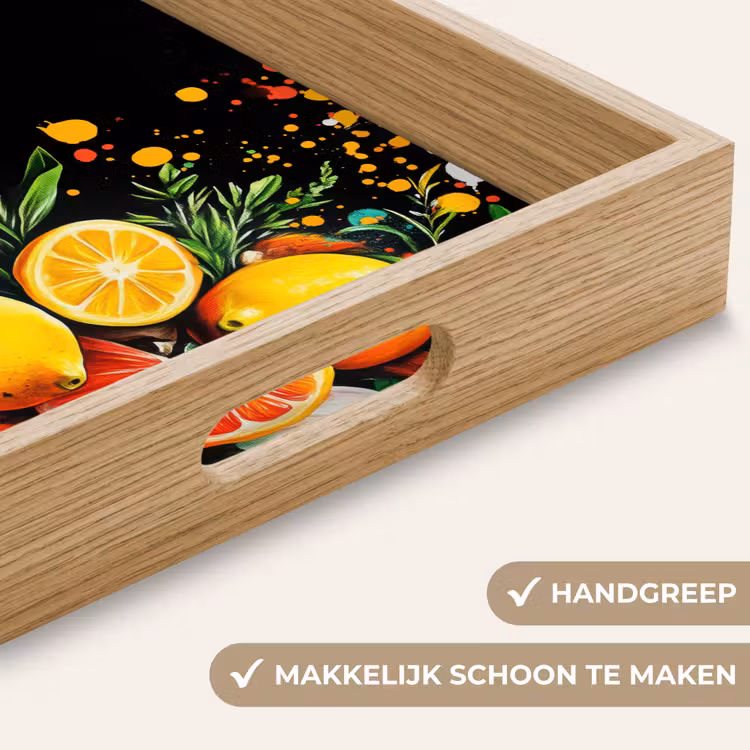 Dienblad - Citroenen - Zwart - Kruiden - Graffiti - Verf — 5