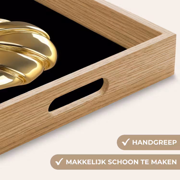 Dienblad - Croissant - Brood - Goud - Zwart — 5