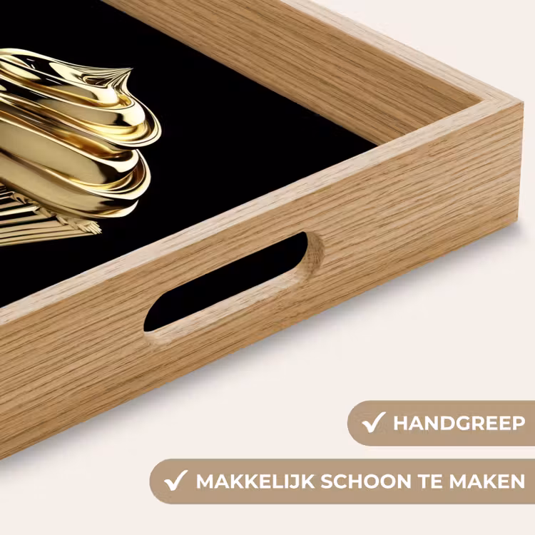 Dienblad - Cupcake - Eten - Goud - Zwart — 5