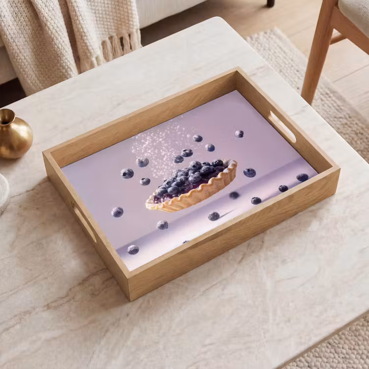 Dienblad - Eten - Taart - Bessen - Blauw — 2
