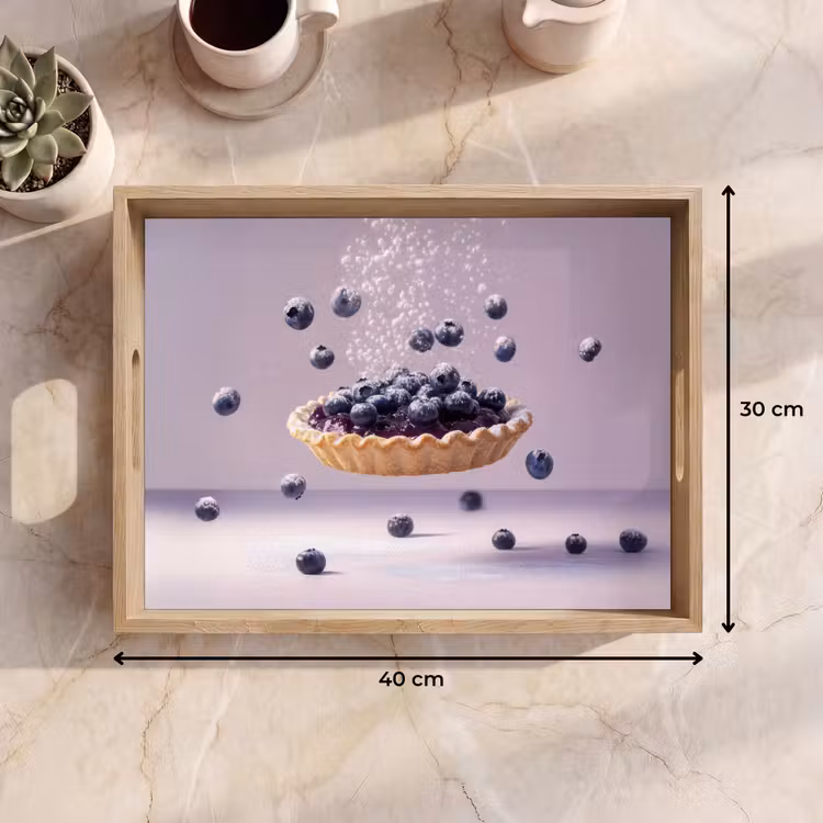 Dienblad - Eten - Taart - Bessen - Blauw — 9