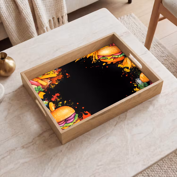 Dienblad - Fastfood - Graffiti - Hamburger - Eten - Modern — 2