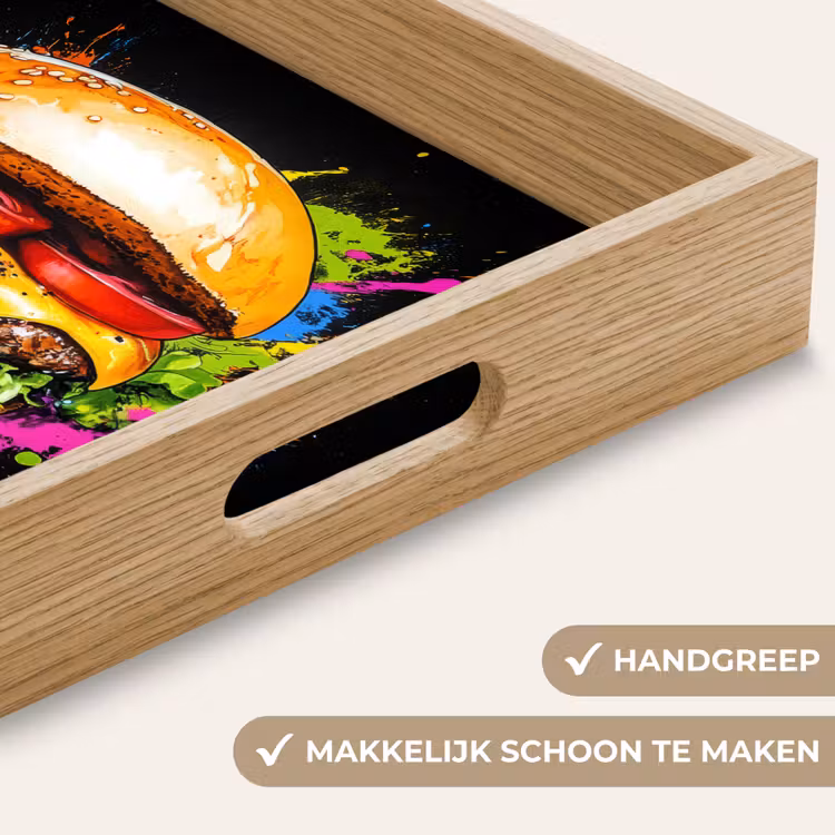 Dienblad - Hamburger - Graffiti - Verf - Kleurrijk - Eten - Abstract — 5