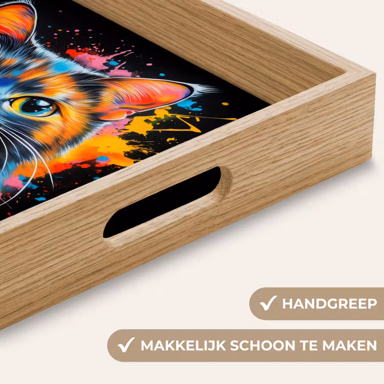 Dienblad - Kat - Graffiti - Kleurrijk - Wafel - Eten — 5