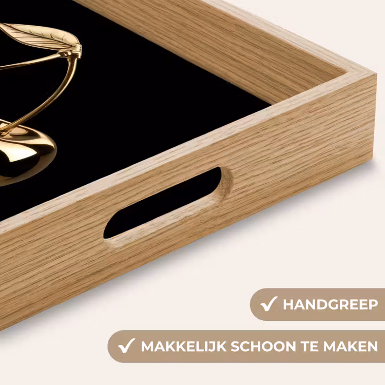 Dienblad - Kersen - Zwart - Goud - Chrome — 5