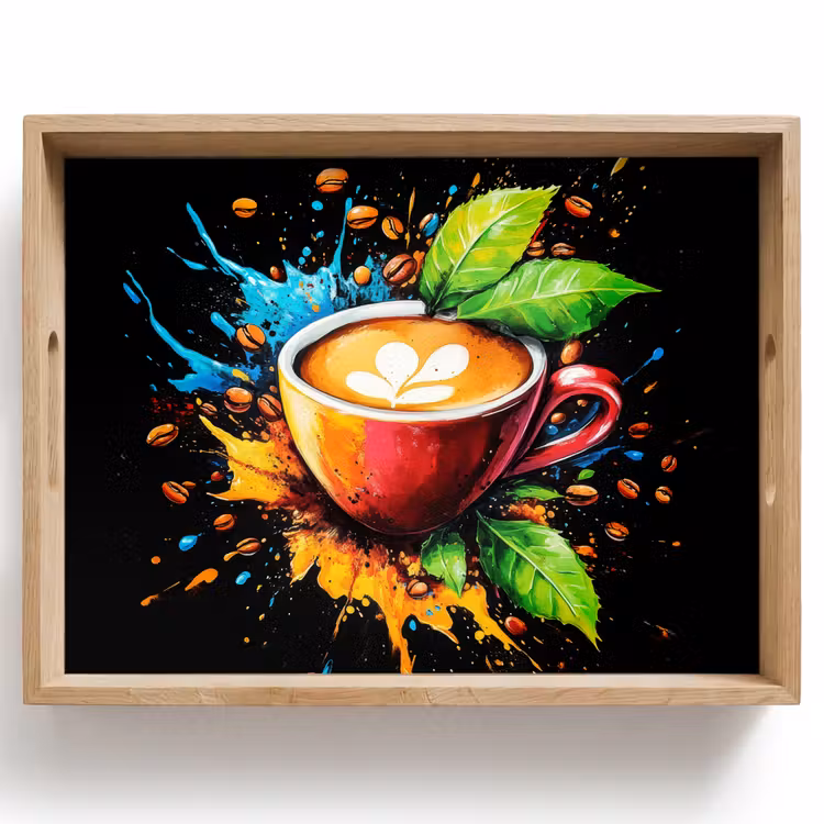 Dienblad - Koffie - Graffiti - Drinken - Abstract — 1
