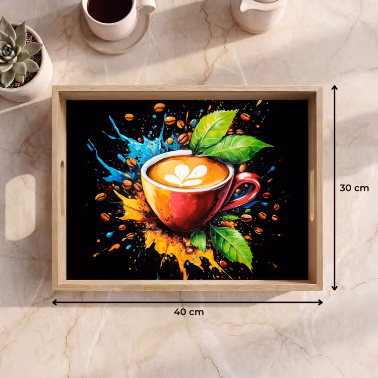 Dienblad - Koffie - Graffiti - Drinken - Abstract — 9