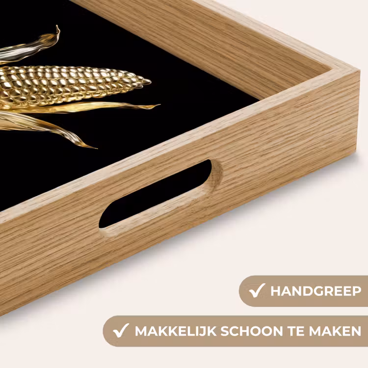 Dienblad - Mais - Eten - Goud - Zwart — 5