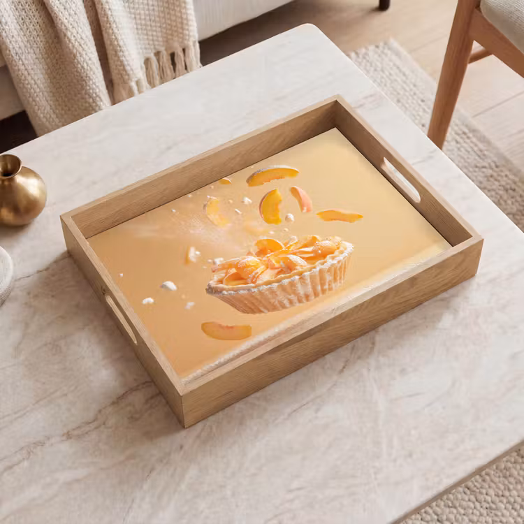 Dienblad - Peach - Eten - Taart - Oranje — 2