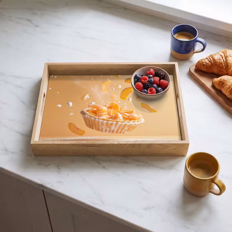 Dienblad - Peach - Eten - Taart - Oranje — 4