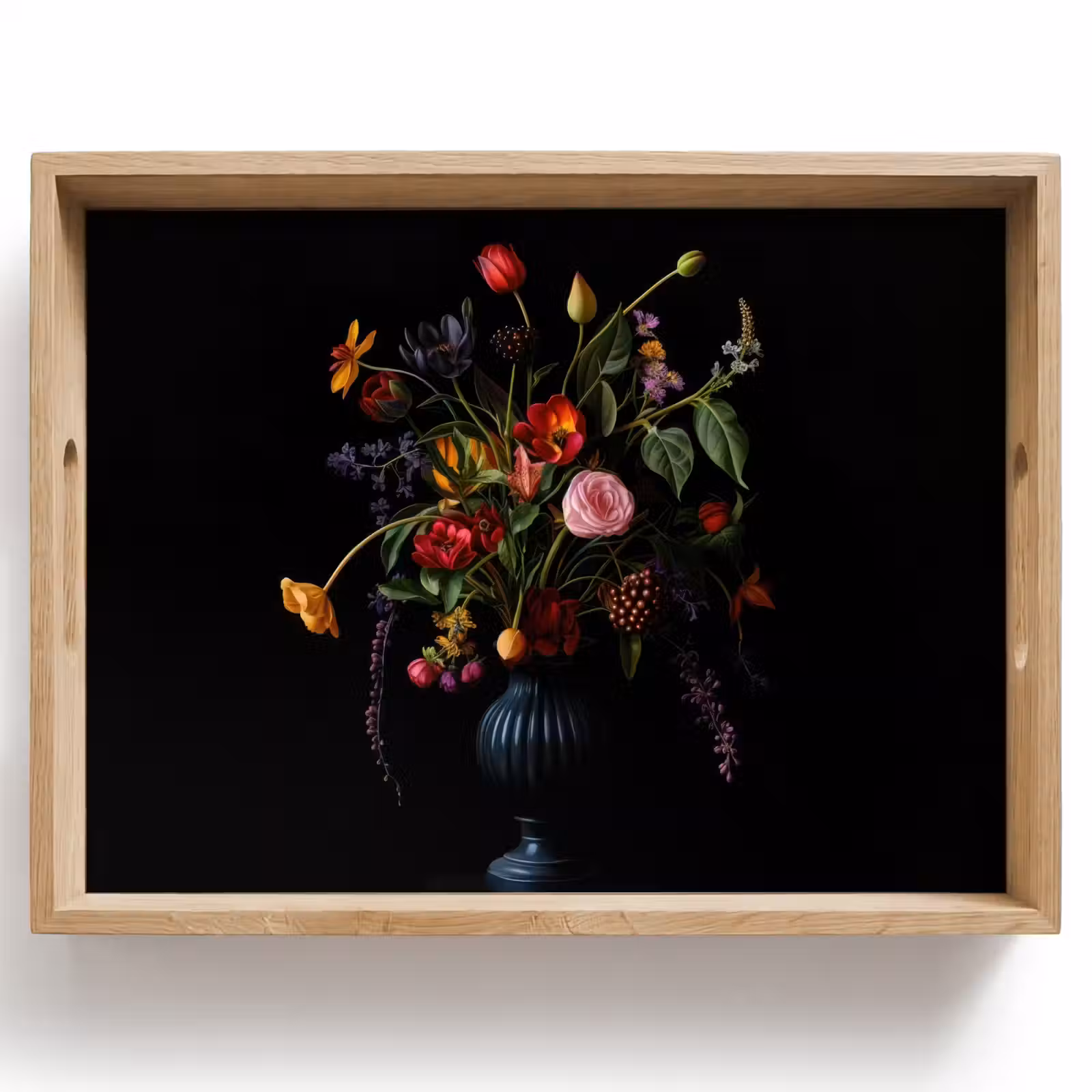 Dienblad - Bloemen - Bessen - Klassiek — 1