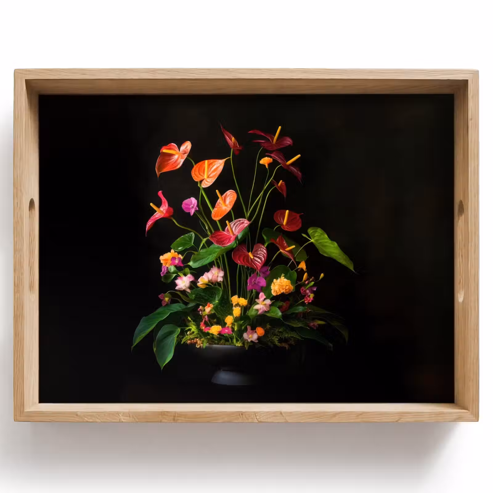 Dienblad - Bloemen - Vaas - Kleurrijk — 1