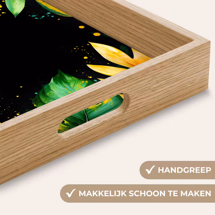 Dienblad - Bladeren - Groen - Geel - Verf - Jungle — 5