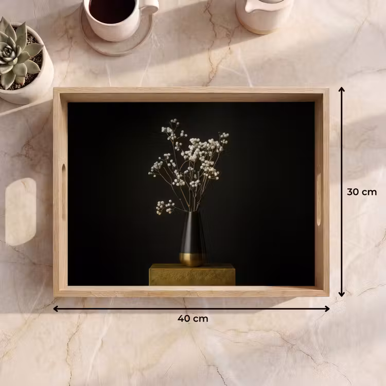 Dienblad - Bloembollen - Wit - Vaas - Minimalistisch — 9