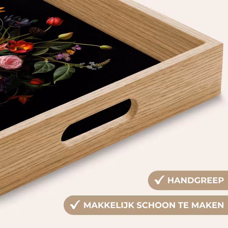 Dienblad - Bloemen - Bessen - Klassiek — 5