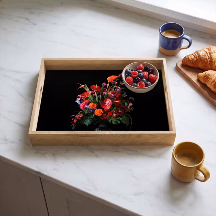 Dienblad - Bloemen - Boeket - Sierlijk — 4