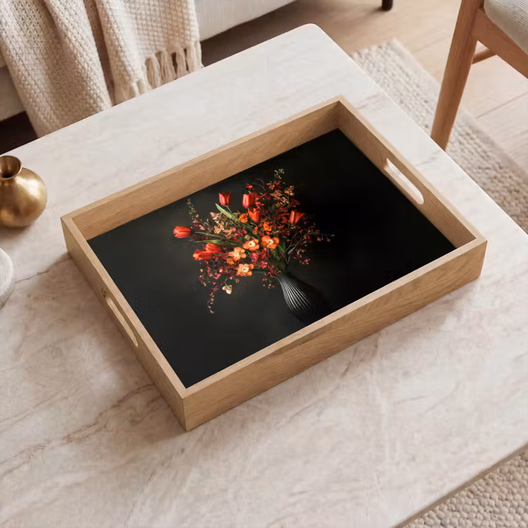 Dienblad - Bloemen - Takken - Boeket — 2