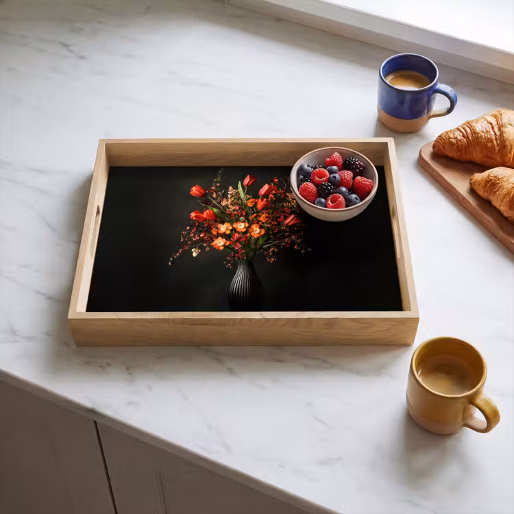 Dienblad - Bloemen - Takken - Boeket — 4