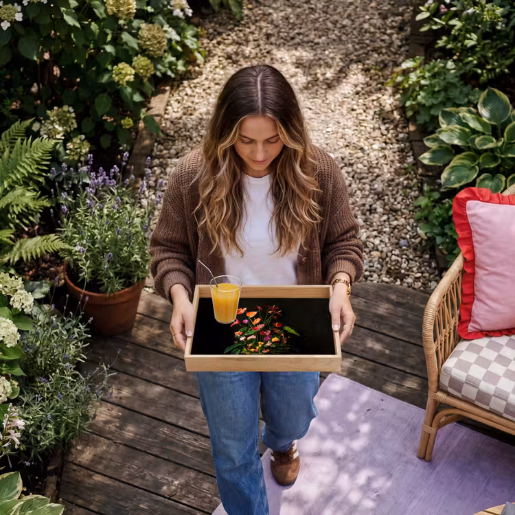 Dienblad - Bloemen - Vaas - Kleurrijk — 8