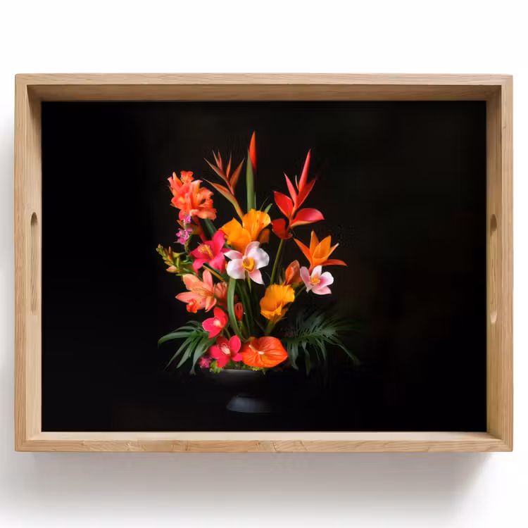Dienblad - Boeket - Bloemen - Exotisch — 1