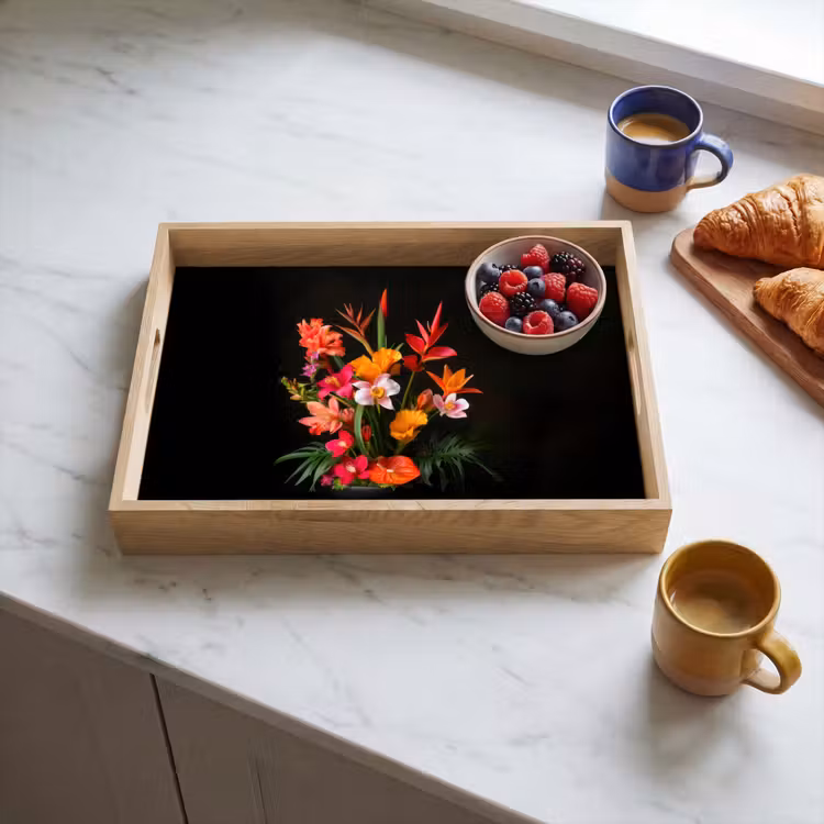 Dienblad - Boeket - Bloemen - Exotisch — 4