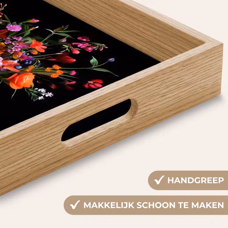 Dienblad - Boeket - Veldbloemen - Vaas — 5